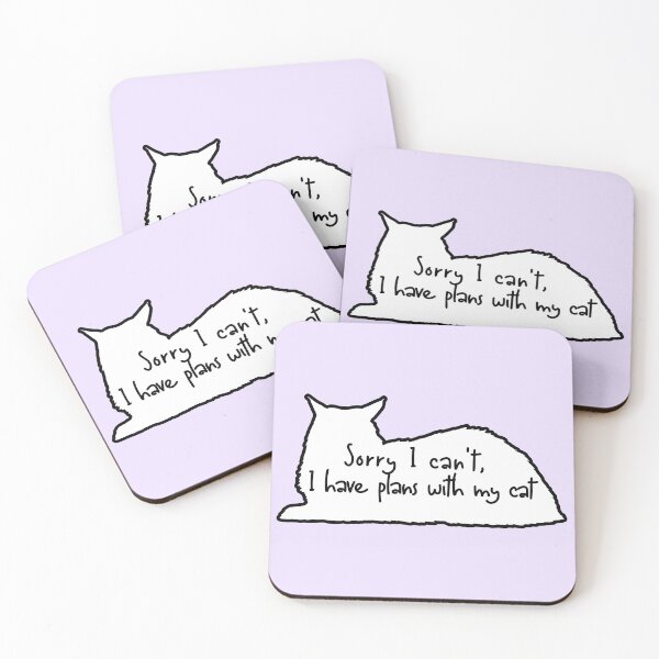 Item preview, I Can't. I Have Plans with My Cat, keep calm and love black cats, loving cats funny cat lady quotes for cat mom and cat dad cat grand pa cat grandma  designed and sold by YellowishStore.