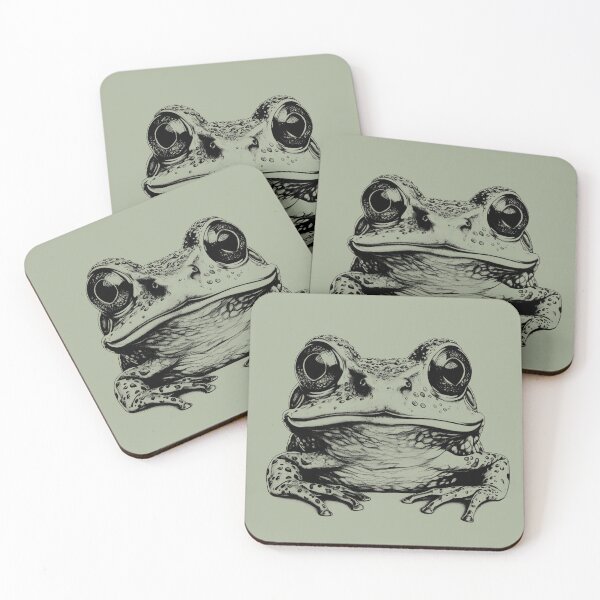 Item preview, Frog Face Sticker T-shirt Art designed and sold by allthis.