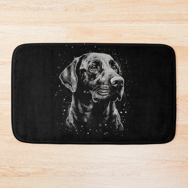 Item preview, A Street Art Labrador Retriever Dog In Cool Distressed Style On Black designed and sold by GVRDesign.