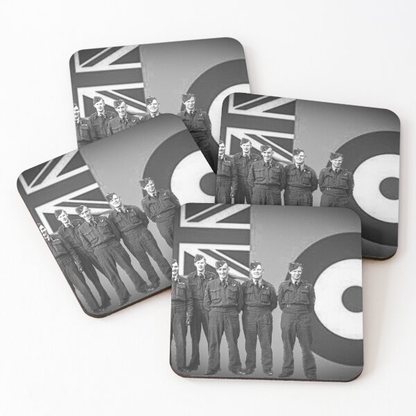 Item preview, RAF Bomber Crew in Front of Ensign designed and sold by Anthony Hiorns.