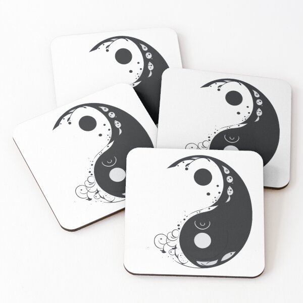 Item preview, black and white yin yang designed and sold by Majkel & Majkel.
