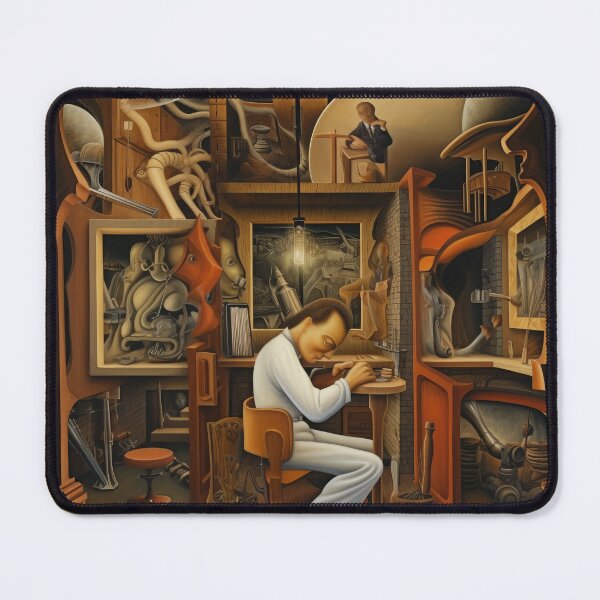 Item preview, Man at Work in His Woodshop designed and sold by YoPedro.