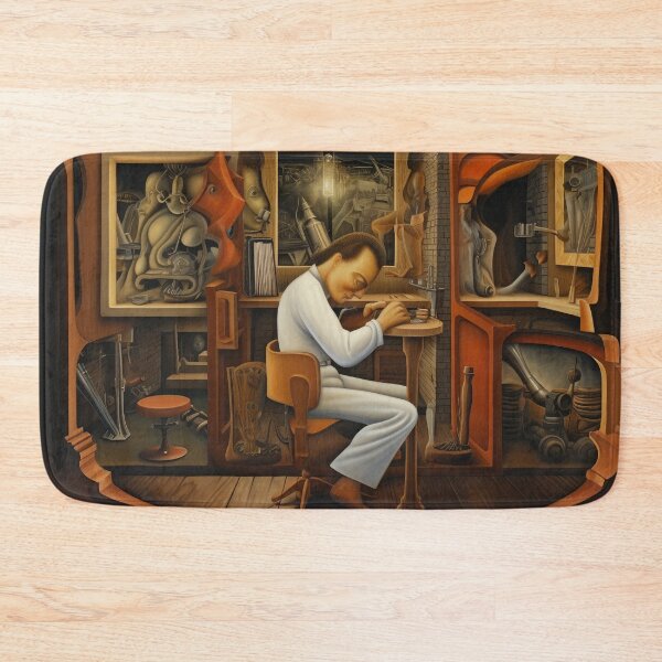 Item preview, Man at Work in His Woodshop designed and sold by YoPedro.