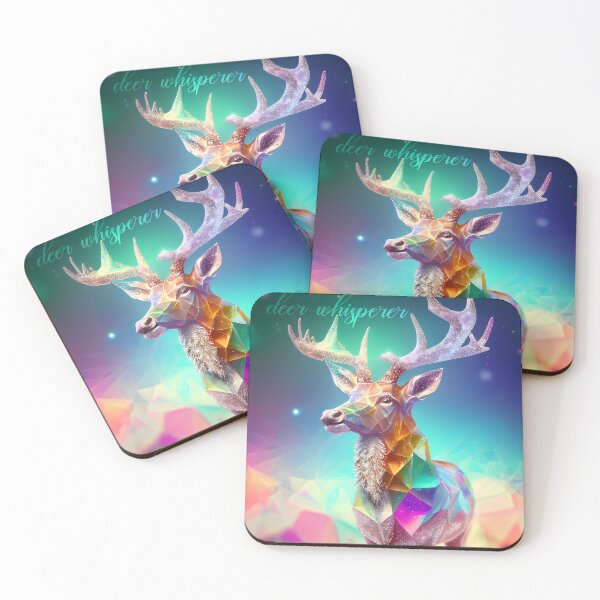 Item preview, deer whisperer - rainbow crystal deer  designed and sold by EmeraldeaArt.
