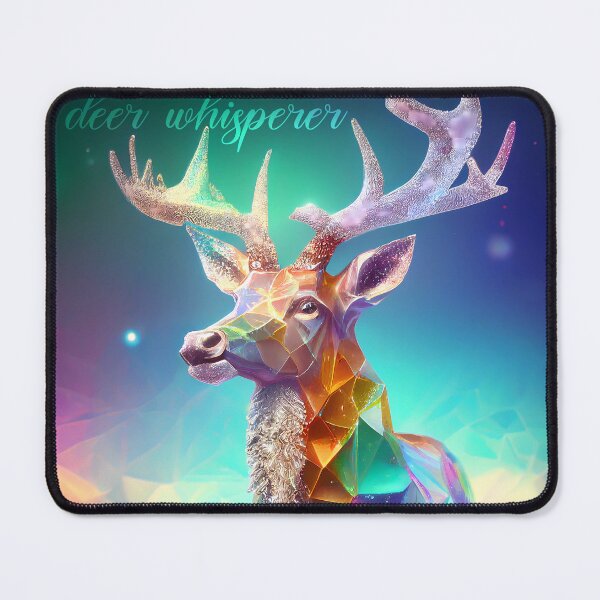 Item preview, deer whisperer - rainbow crystal deer designed and sold by EmeraldeaArt.