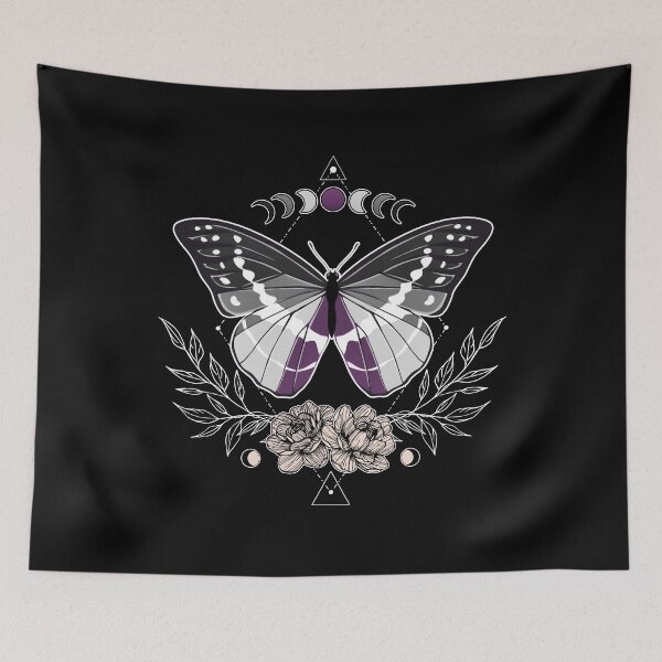 Item preview, Asexual Butterfly LGBT Pride Flag designed and sold by Clara Hollins.