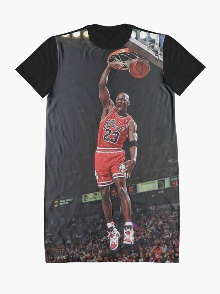 Michael Jordan Basketball Legend Graphic T-Shirt Dress for Sale