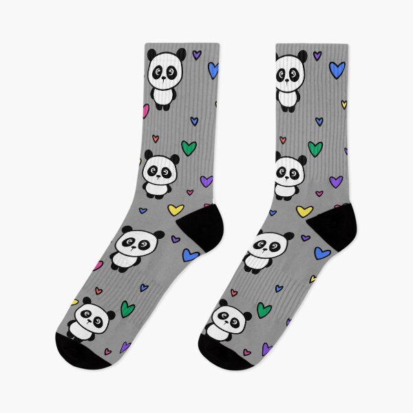 Item preview, Bold Rainbow Hearts and Pandas designed and sold by Amanda Roos.