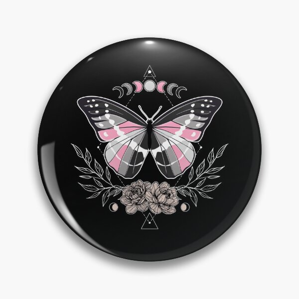Item preview, Demigirl Butterfly LGBT Pride Flag designed and sold by Clara Hollins.