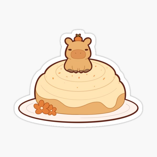 Kawaii Happy Cinnamon Bun Sticker – Stupid Stitch