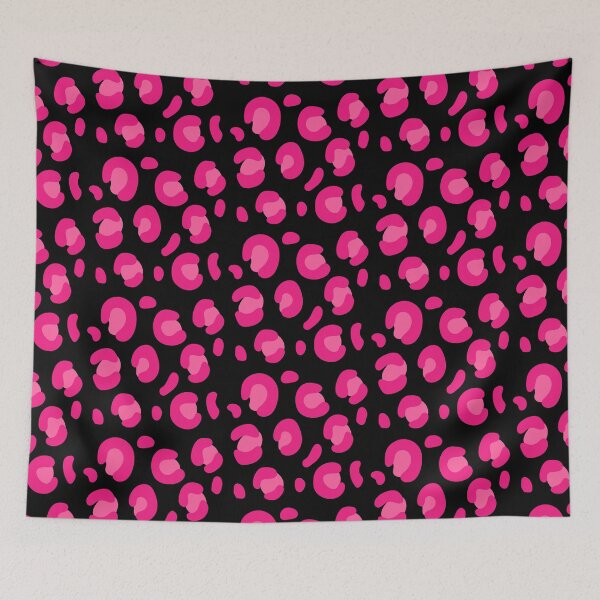 Item preview, Black and Pink Neon Leopard Print: Pattern Mixing Magic designed and sold by Rebecca Turk.
