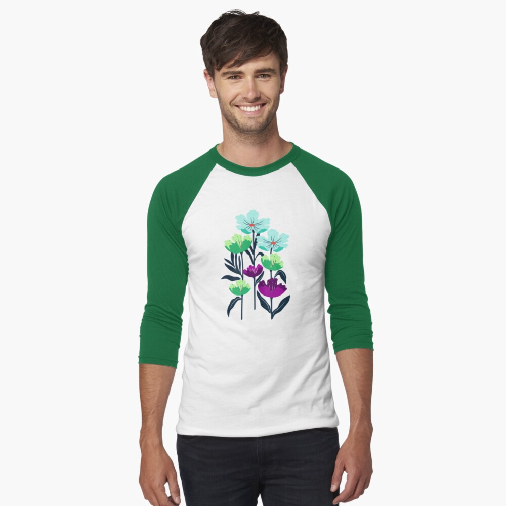 Item preview, Baseball ¾ Sleeve T-Shirt designed and sold by jennifereladd.