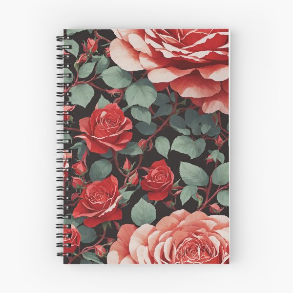 Item preview, Elegant Red Rose Floral Pattern designed and sold by SynthiPrint.