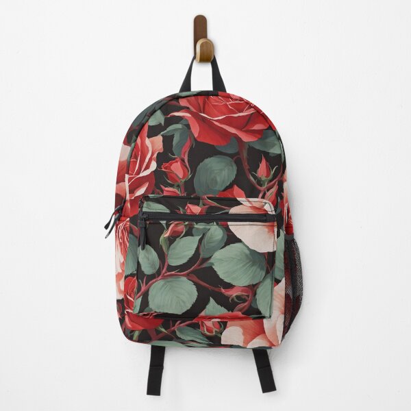 Item preview, Elegant Red Rose Floral Pattern designed and sold by SynthiPrint.