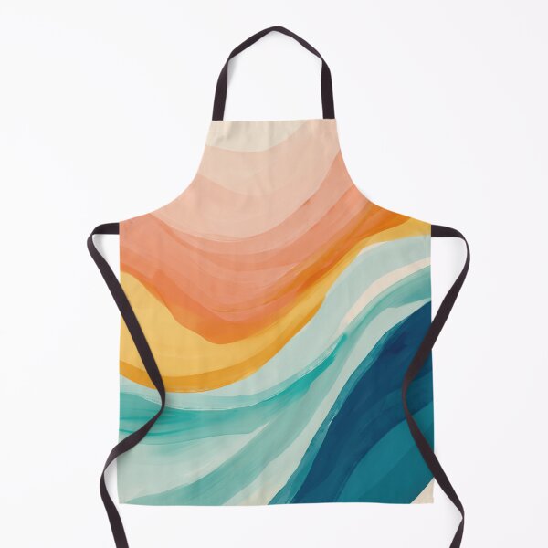 Item preview, Pink, Yellow, Blue, Watercolor Abstract Sunrise Waves designed and sold by morgansgoods.