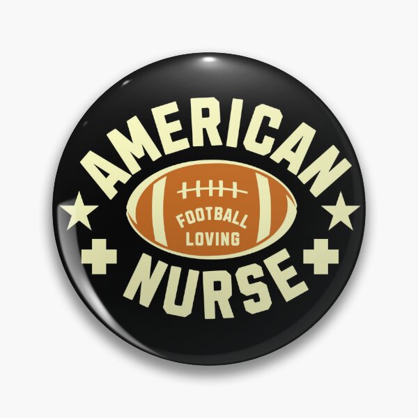 Item preview, USA Patriotic American Football Loving Nurse designed and sold by TheUSAFantasy.