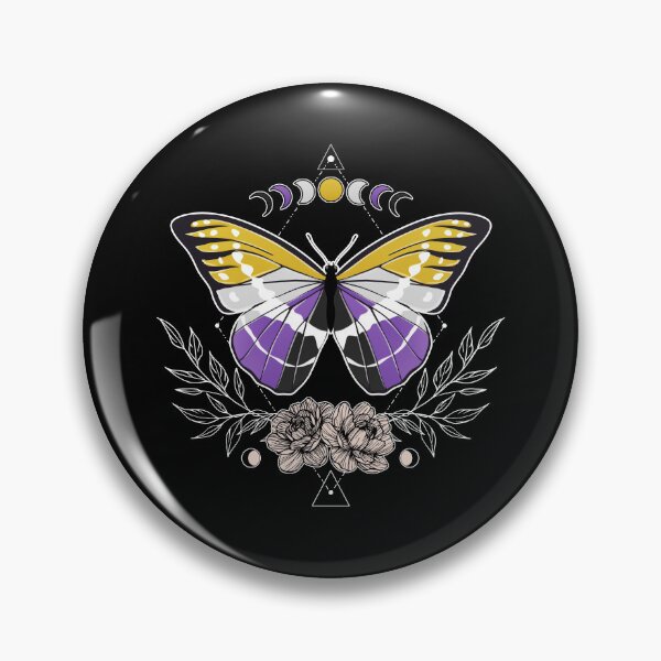 Item preview, Nonbinary Butterfly LGBT Pride Flag designed and sold by Clara Hollins.