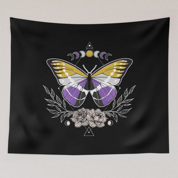 Item preview, Nonbinary Butterfly LGBT Pride Flag designed and sold by Clara Hollins.