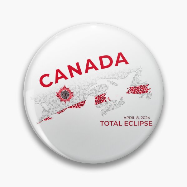 Artikelvorschau, Kanada 2024 Totale Sonnenfinsternis entworfen und verkauft von Eclipse2024.