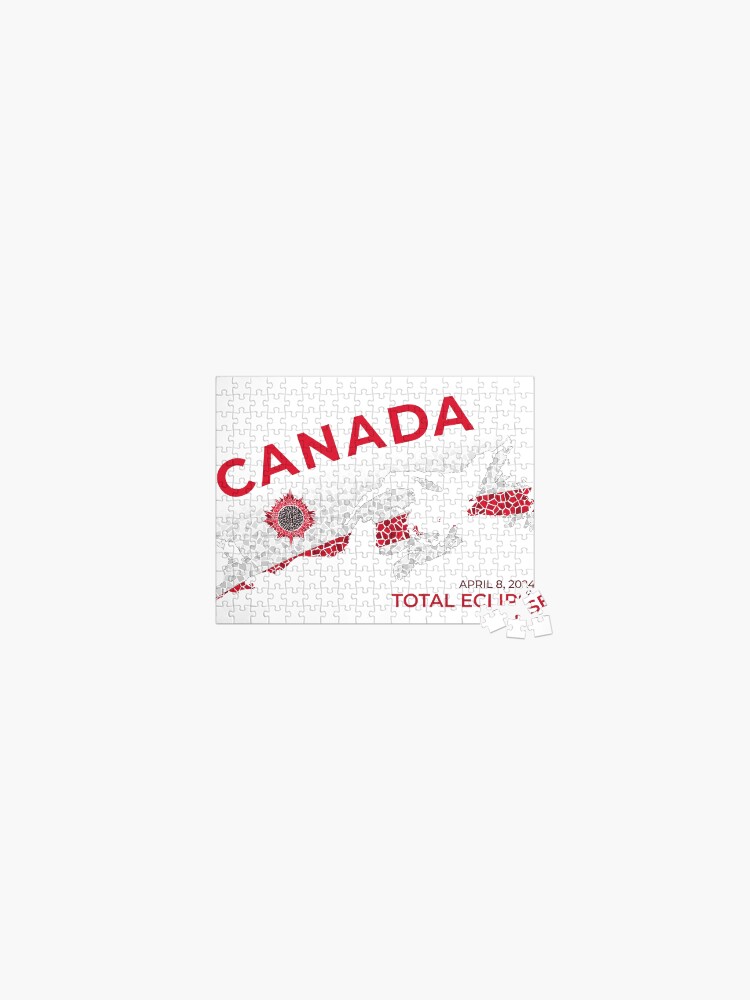 Thumbnail 1 of 2, Jigsaw Puzzle, Canada 2024 Total Eclipse designed and sold by Eclipse2024.