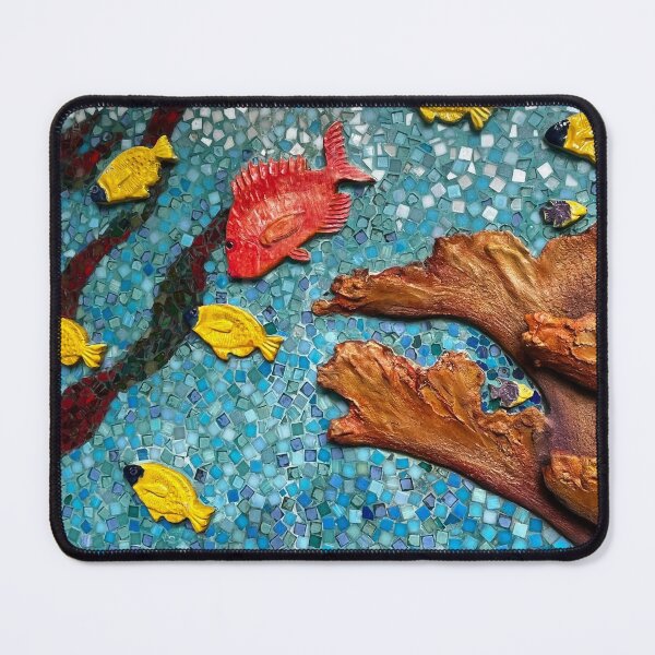 Item preview, SNAPPER FISH MOSAIC designed and sold by BridgetBresser.