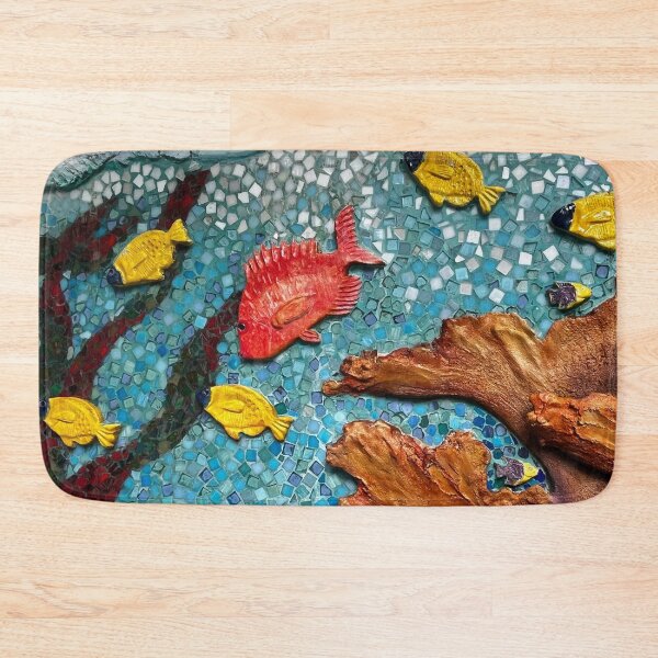 Item preview, SNAPPER FISH MOSAIC designed and sold by BridgetBresser.