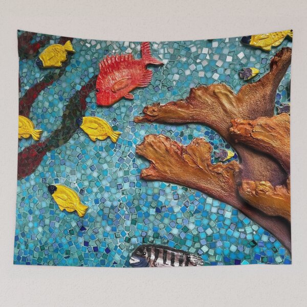 Item preview, SNAPPER FISH MOSAIC designed and sold by BridgetBresser.
