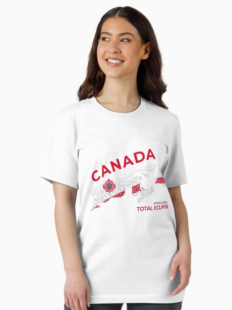 Thumbnail 2 of 7, Essential T-Shirt, Canada 2024 Total Eclipse designed and sold by Eclipse2024.