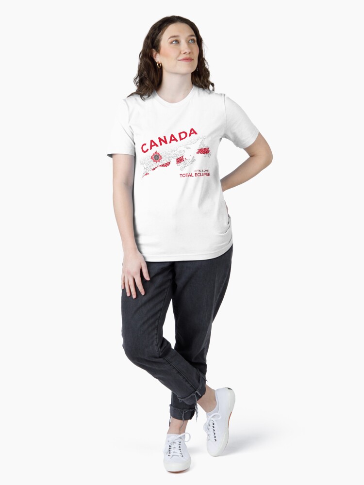 Thumbnail 4 of 7, Essential T-Shirt, Canada 2024 Total Eclipse designed and sold by Eclipse2024.