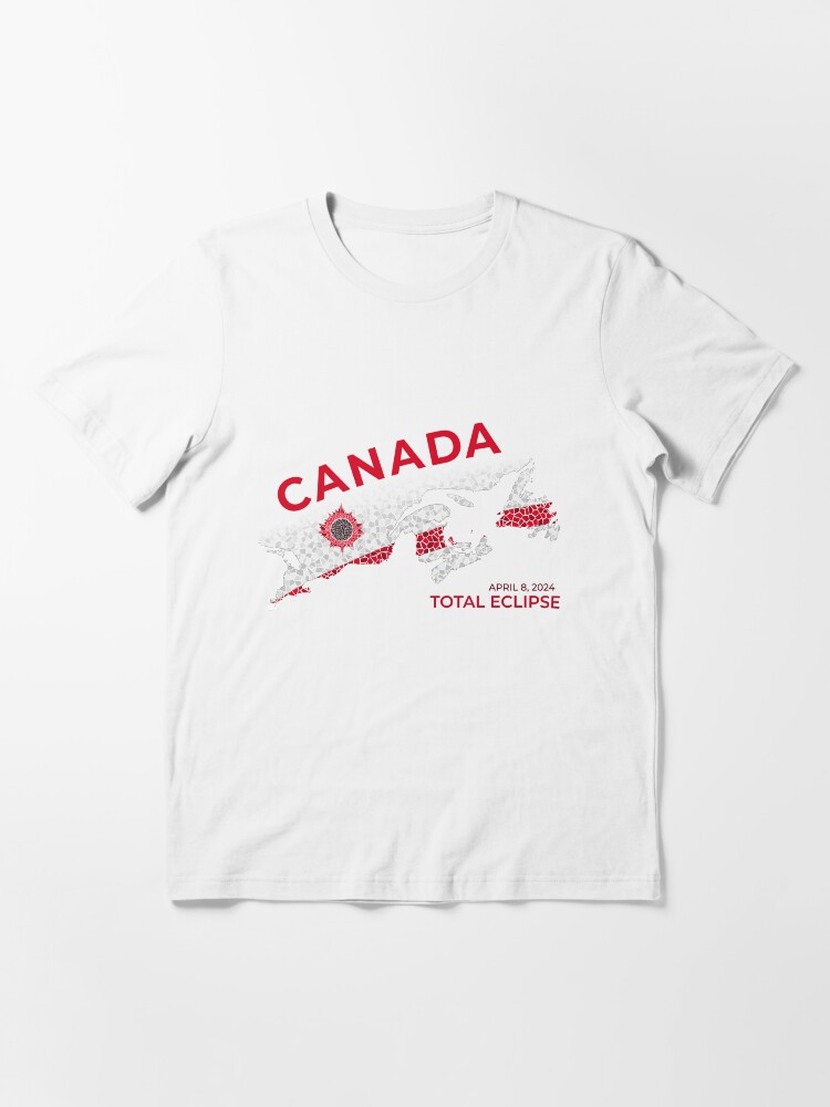 Thumbnail 3 of 7, Essential T-Shirt, Canada 2024 Total Eclipse designed and sold by Eclipse2024.