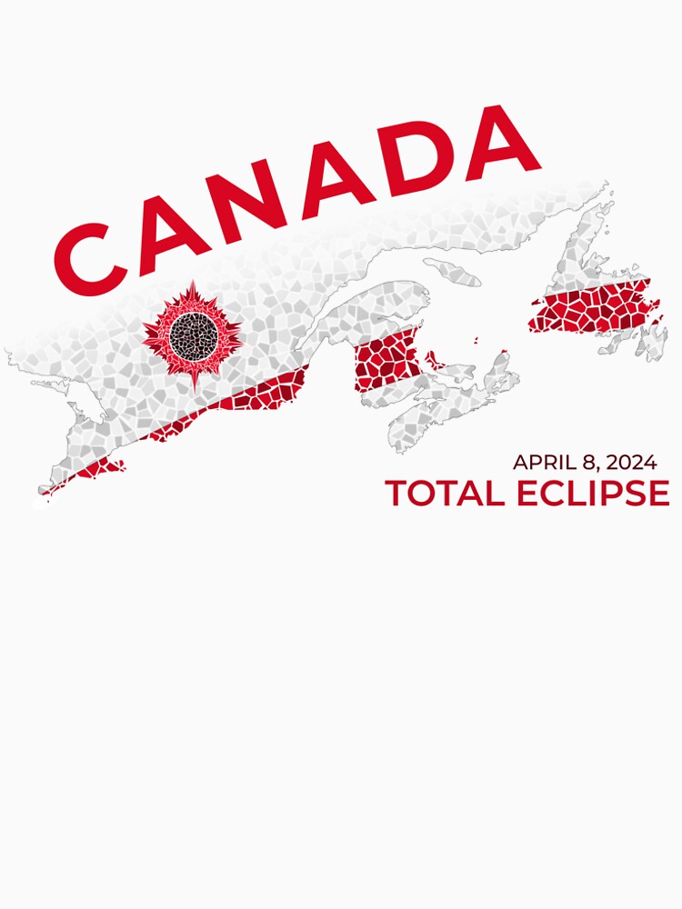 Thumbnail 6 of 6, Premium T-Shirt, Canada 2024 Total Eclipse designed and sold by Eclipse2024.