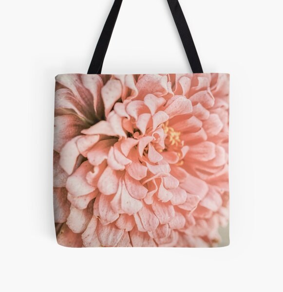 Elegant Zinnia 2 of 3 All Over Print Tote Bag