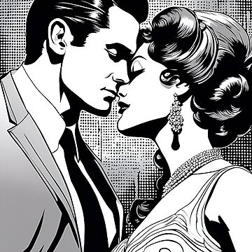 Artwork thumbnail, Graphic Novel Lovers by BrooklynPopArts