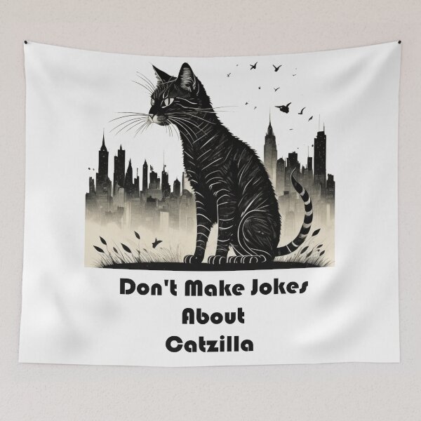 Item preview, catzilla Try Not To be serious classic  t-shirts  designed and sold by fowzi shokri.