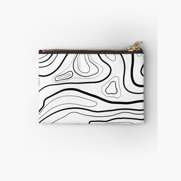 Item preview, White and Black Topographical Line Art designed and sold by art-by-soma.