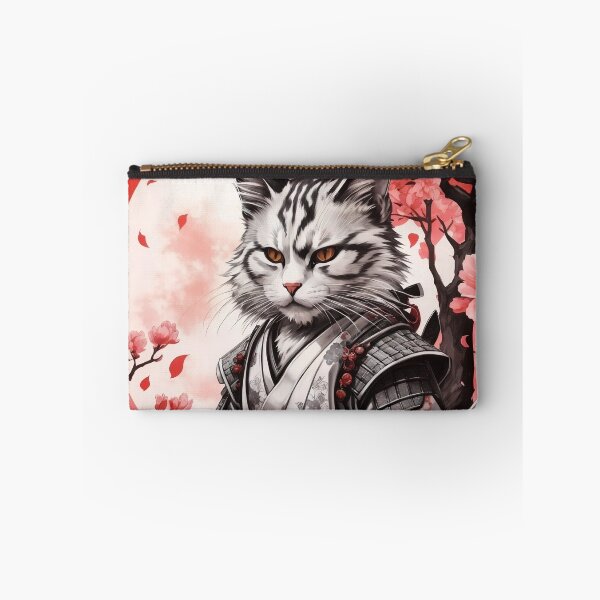 Item preview, Samurai Cat in Tranquil Reflection designed and sold by MythicalSticker.