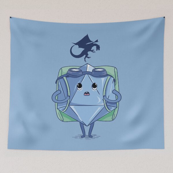 Item preview, Things are about to get Dicey - RPG Dragon & kawaii D20 dice designed and sold by Zanda-Nerd-Shop.