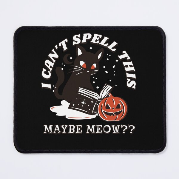 Item preview, I can't spell this, maybe meow. Magical Cat Conundrum: Spell or Meow? - RPG Cat Wizard during Halloween designed and sold by Zanda-Nerd-Shop.