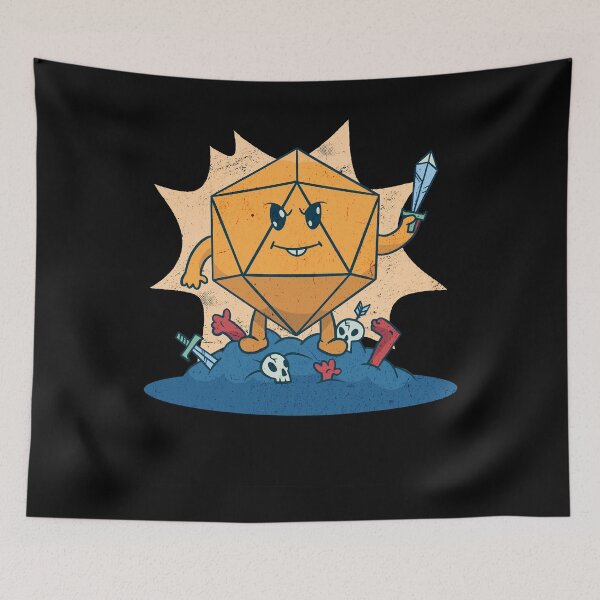 Item preview, Triumphant d20 Dice Warrior - Critical hit strikes again! designed and sold by Zanda-Nerd-Shop.