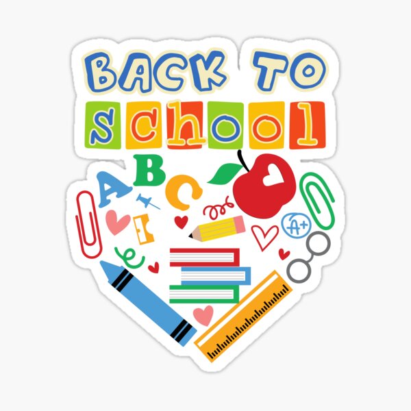 back to school' Sticker | Spreadshirt