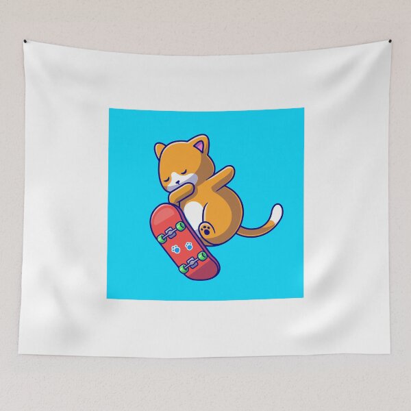 Item preview, Skateboarding Kitty: A Playful Adventure designed and sold by hjian8219.