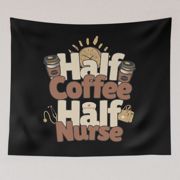 Item preview, Half-coffee, half-nurse. Perfect nurse gift. designed and sold by Zandalus.