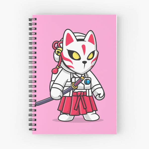 Item preview, Galactic Samurai: The Enigmatic Astronaut with Kitsune Mask" designed and sold by hjian8219.