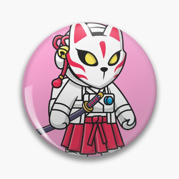 Item preview, Galactic Samurai: The Enigmatic Astronaut with Kitsune Mask" designed and sold by hjian8219.