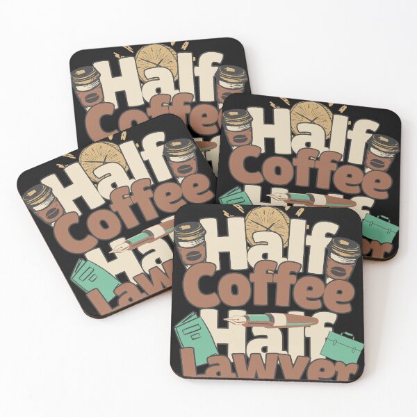 Item preview, Half-coffee, half-lawyer. Perfect lawyer gift. designed and sold by Zandalus.