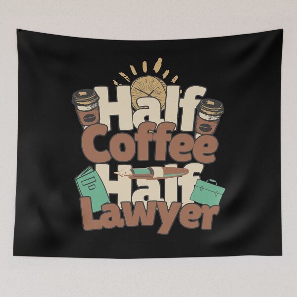 Item preview, Half-coffee, half-lawyer. Perfect lawyer gift. designed and sold by Zandalus.