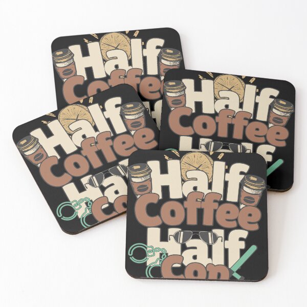 Item preview, Half-coffee, half-cop. Perfect cop gift. designed and sold by Zandalus.