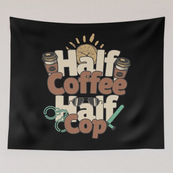 Item preview, Half-coffee, half-cop. Perfect cop gift. designed and sold by Zandalus.