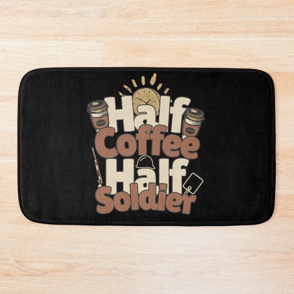 Item preview, Half-coffee, half-soldier. Perfect soldier gift. designed and sold by Zandalus.