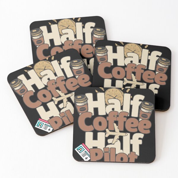 Artikelvorschau, Halb Kaffee, halb Pilot. Perfektes Pilotengeschenk. entworfen und verkauft von Zandalus.